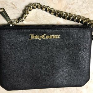 Juicy Couture wristlet with gold chain strap
